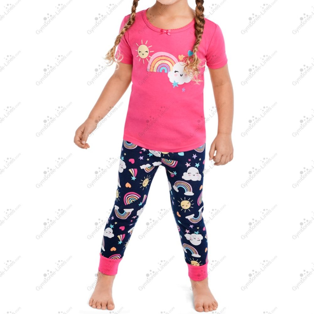 Gymboree Rainbows and Clouds Gymmies Size 7